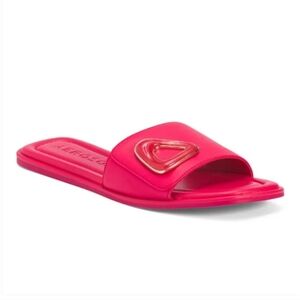 Aerosoles Blaire Leather Pink Slide Sandals
